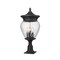 Z-Lite Davina 4 Light Outdoor Pier Mounted Fixture, 12in. W x 27.25in. H, Black 5016PHBR-533PM-BK - alternate 4